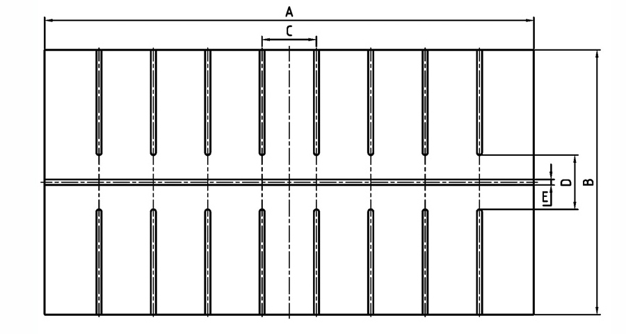 Silde Bottom Dimension